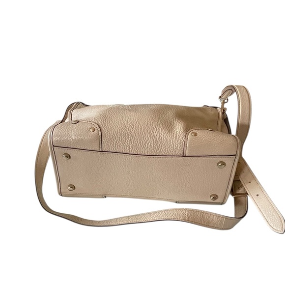 Coach Beige Leather Satchel - Picture 6 of 8